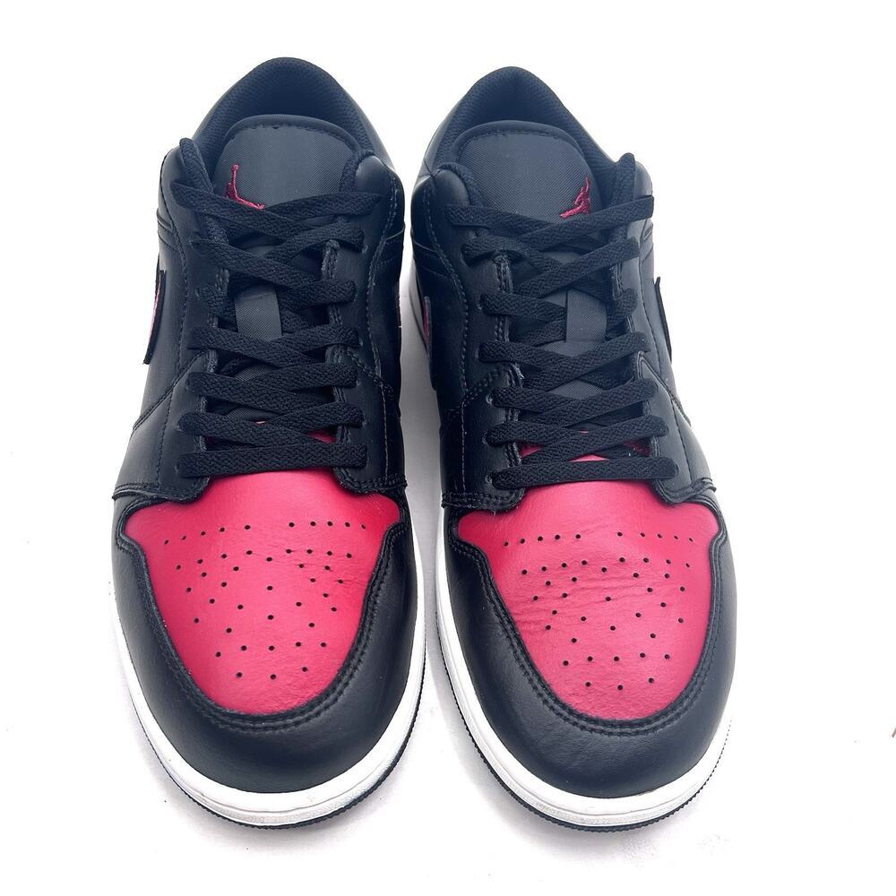 Nike Air Jordan 1 Low Bred Black Red White 553558-067 Mens Size 12 - Picture 3 of 11
